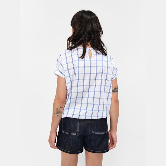 Aigle A Round Neck Sleeveless Drop Shoulder Shirt With Checks Pattern, Fabric With Dry Fast Function